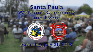 Santa Paula welcome ceremony and event